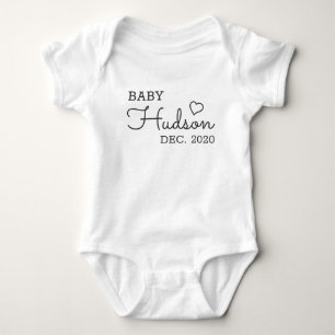 Personalized Baby Name Announcement Bodysuit