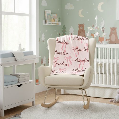 Personalized Baby Name Blanket – Custom Gift