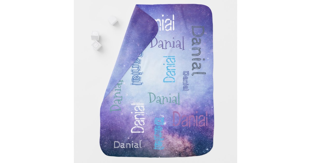 Personalized Baby Name Blanket GALAXY Zazzle