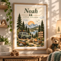 Personalized Baby Name Little Explorer Nursery