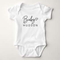 Personalized Baby Name Pregnancy Announcement Bodysuit