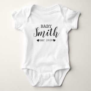 Personalized Baby Name Pregnancy Announcement Bodysuit
