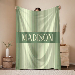 Personalized Baby Name Sage Blanket Gift for Kids
