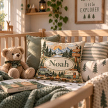 Personalized Baby Name Vintage Adventure Nursery