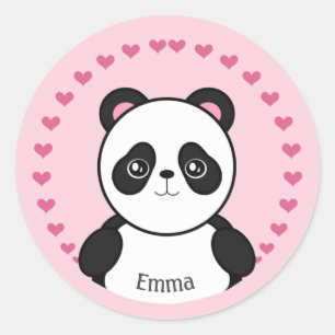 Personalized Baby Panda Stickers