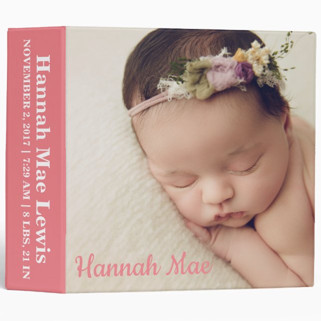 Personalized Baby Photo Binder (Front/Spine)