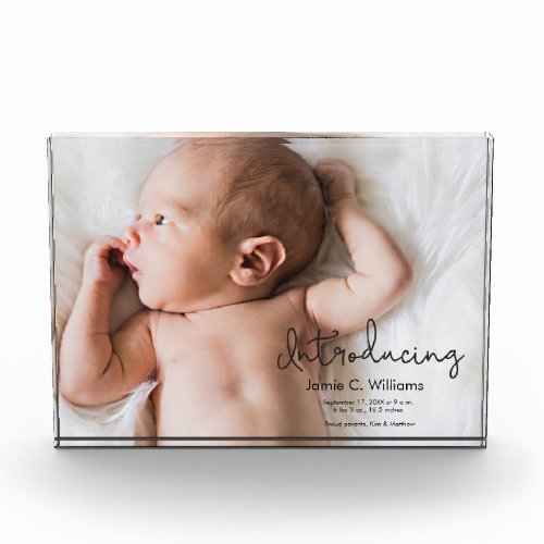 Personalized Baby Photo Birth announcement