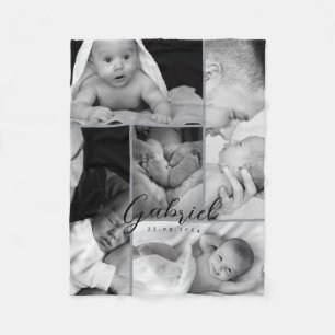 Personalized Baby Photo Blanket Collage