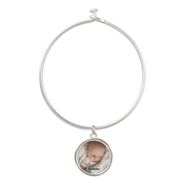 Personalized Baby Photo Charm Bracelets (Front)