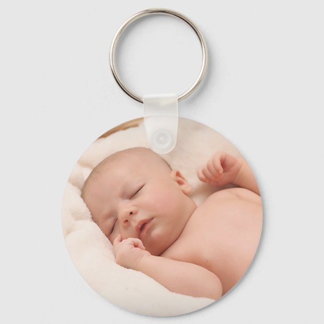 Personalized Baby Photo Keychain (Front)