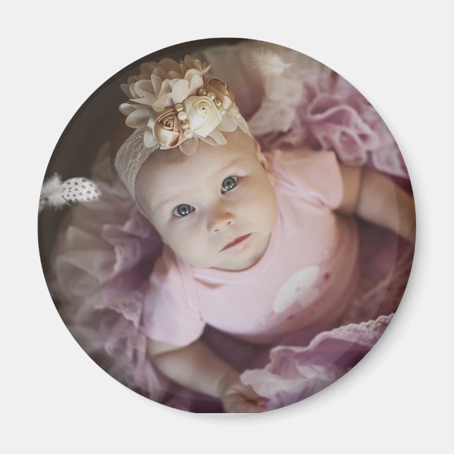 Personalized Baby Photo Magnets (Front)