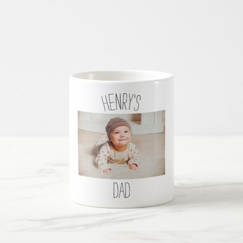 Personalized baby photo mug