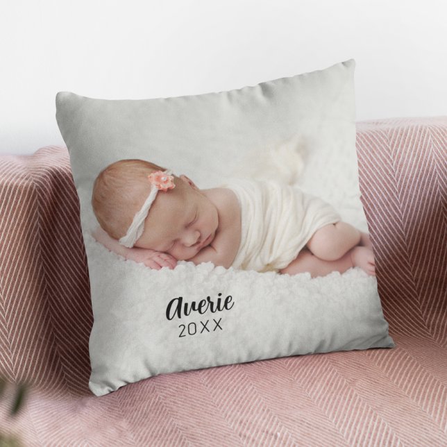 Personalized Baby Photo Portait 2 Sided Throw Pillow (Personalized Baby Photo Portait 2 Sided Throw Pillow
)