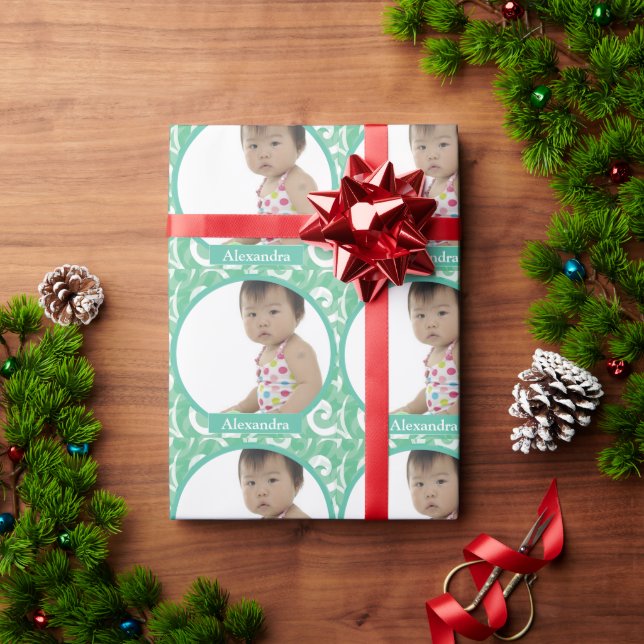 Personalized Baby Photo Wrapping Paper (Holiday Gift)