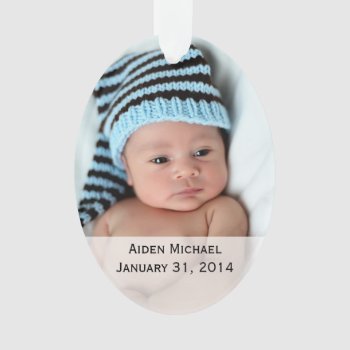 Personalized Baby Photos Ornament by personalizit at Zazzle
