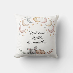 Personalized Baby Pillow – Bunny & Bear