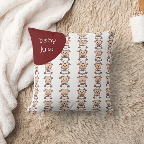 Personalized Baby Pillow with Cute Lam
