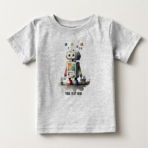 Personalized Baby Robot Tee