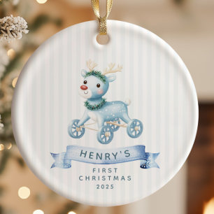 Personalized Baby’s First Christmas Ceramic Ornament