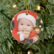 Personalized Baby’s First Christmas Ornament – Cus