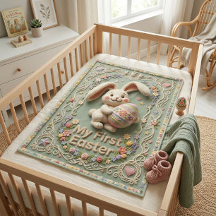 Personalized Baby’s First Easter Blanket 