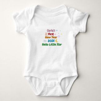 Personalized Baby’s First New Year – Cute Design Baby Bodysuit