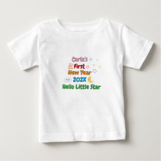 Personalized Baby’s First New Year – Cute Design Baby T-Shirt