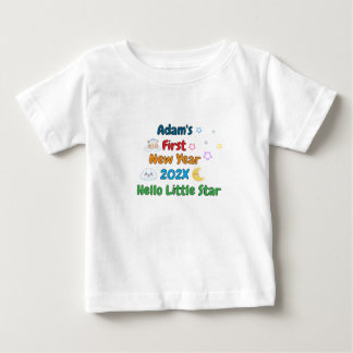 Personalized Baby’s First New Year – Cute Design Baby T-Shirt