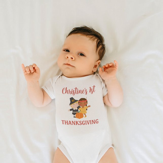 Personalized Baby’s First Thanksgiving Bodysuit (Creator Uploaded)