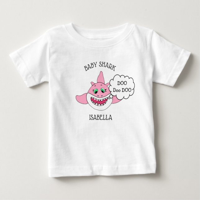 Personalized Baby Shark Baby's Baby T-Shirt (Front)