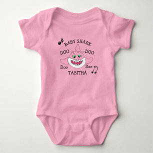 Personalized Baby Shark Baby's Bodysuit