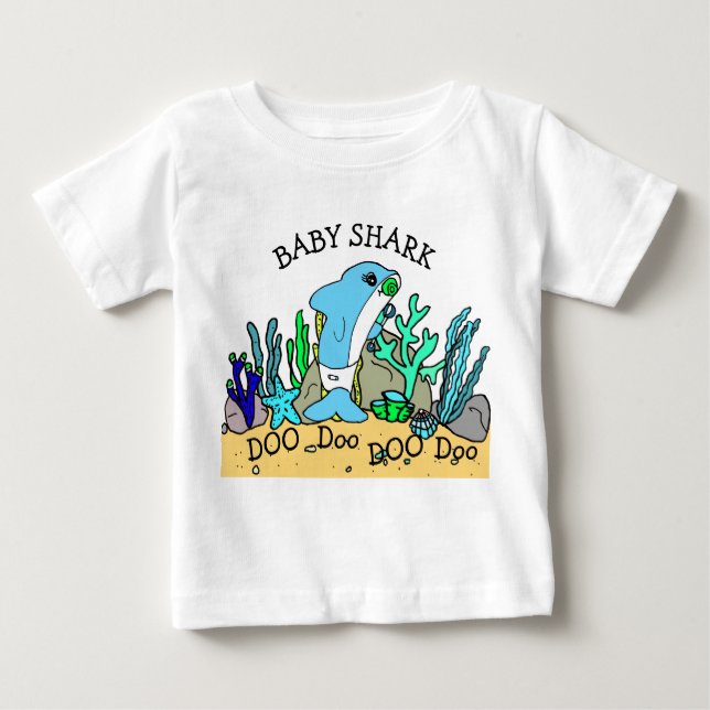 Personalized Baby Shark Baby's T-Shirt (Front)