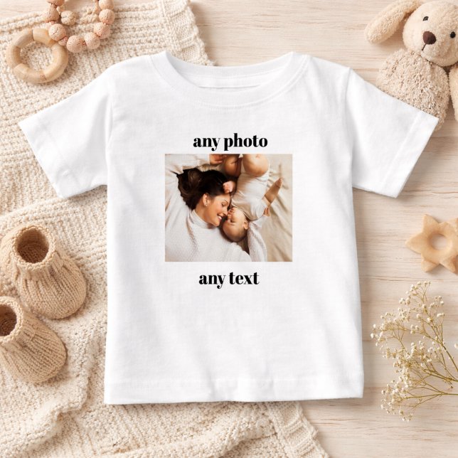Personalized Baby Shirt Custom Photo & Text Gift (Creator Uploaded)
