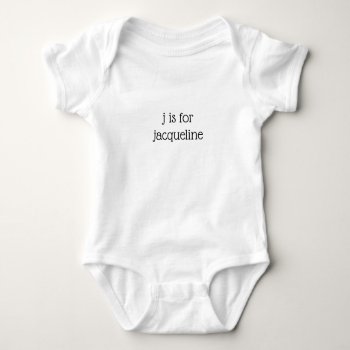 Personalized Baby Shirt; Customized Name & Letter Baby Bodysuit by PicturesByDesign at Zazzle