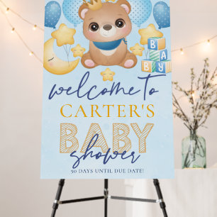Personalized Baby Shower Baby Boy Foam Board