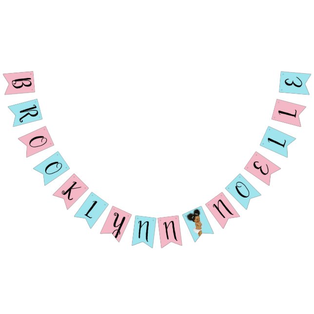 Personalized Baby Shower Bunting Bunting Flags (All)