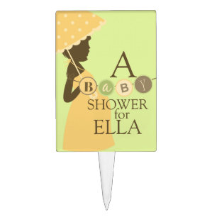 Personalized Baby Shower Cake Topper