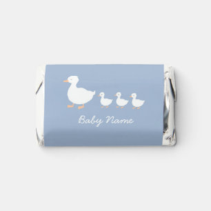 Personalized Baby Shower Candy Favors Blue Duck