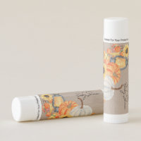 Personalized Baby Shower Fall Harvest Lip Balm