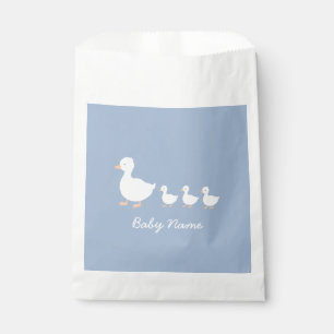 Personalized Baby Shower Favor Bags in Blue