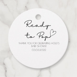 Personalized Baby Shower Favor Tags