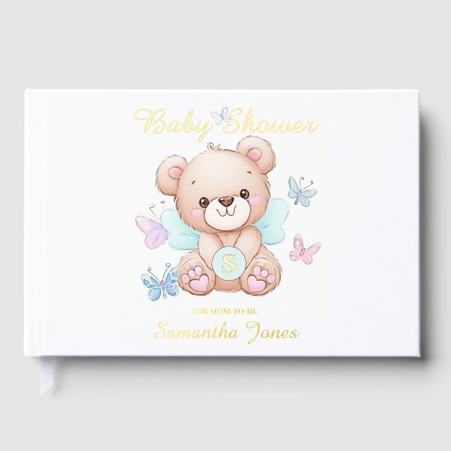 Personalized Baby Shower Foil Guest Book (Front)