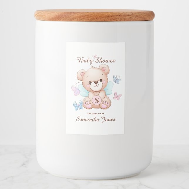 Personalized Baby Shower  Food Label (Front)