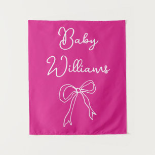 Personalized Baby Shower for her Photo Booth Prop Tapestry