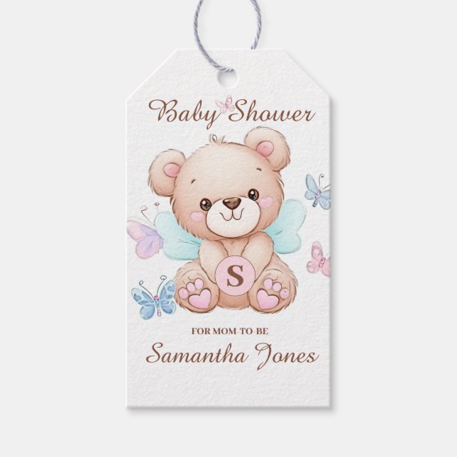 Personalized Baby Shower Gift Tags (Front)