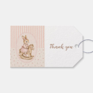 Personalized Baby Shower Girl Thank You Gift Tags