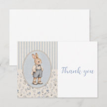 Personalized Baby Shower Invitation, Vintage Bunny