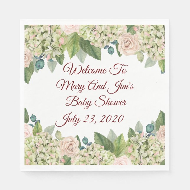 Personalized Baby Shower Napkins (Front)