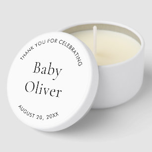 Personalized Baby Shower Party Favors For Guests Mini Candle Favors