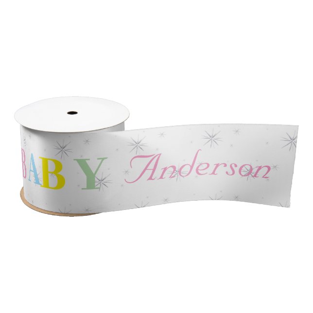 Personalized Baby Shower Satin Ribbon (Spool)